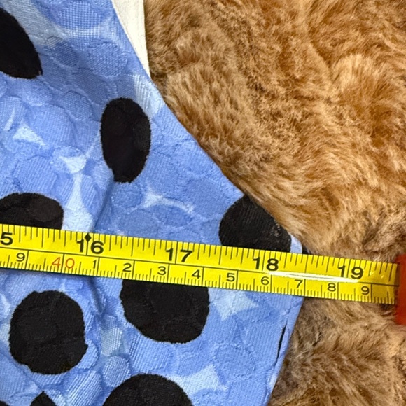 Tahari by Arthur S. Levine Elegant Blue and Black Polka Dot Dress size 8P - Picture 6 of 11